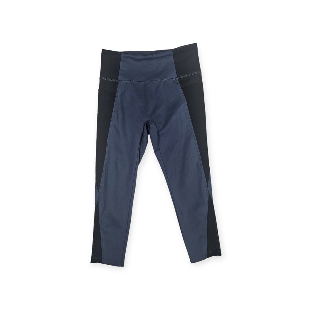 Absolutely Fit | Capri Leggings | Women's | Small | Blue/Black | Colorblock